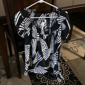 A beautiful black/white blouse